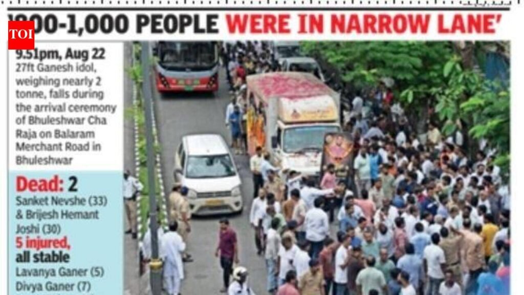 Bhuleshwar under pall of gloom after fatal Ganesh idol crash | Mumbai News