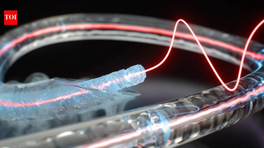 Freezing liquid inside optical fibre makes light and sound interact more than 1,000 times more strongly