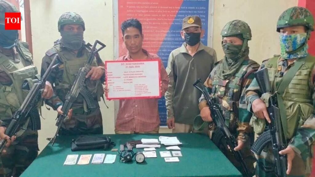 NSCN (IM) cadre held with pistol, 5 live rounds in Tirap | Guwahati News