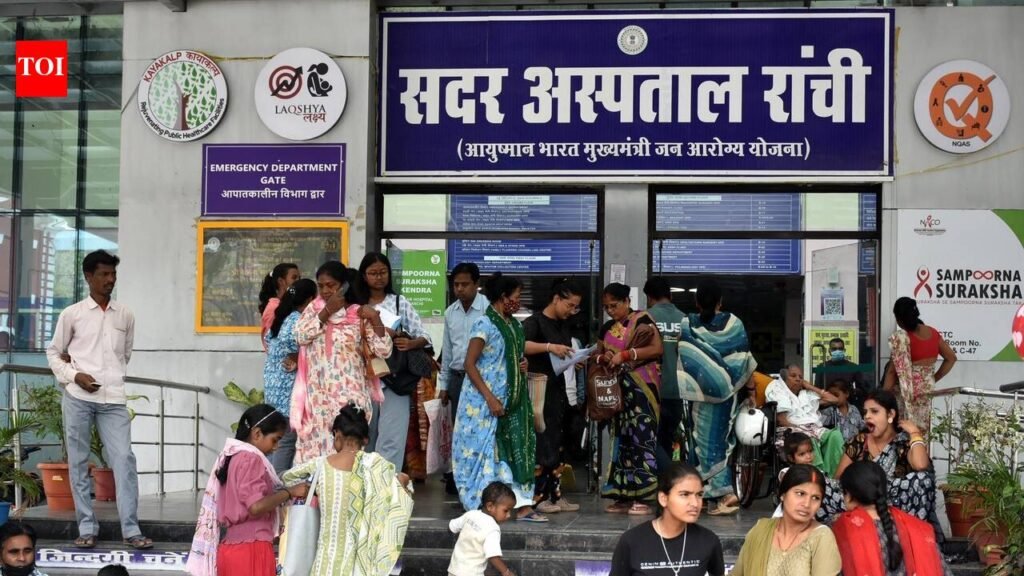 After disruption by JPSC-JSSC protesters, Ranchi Sadar Hospital curbs agitations | Ranchi News