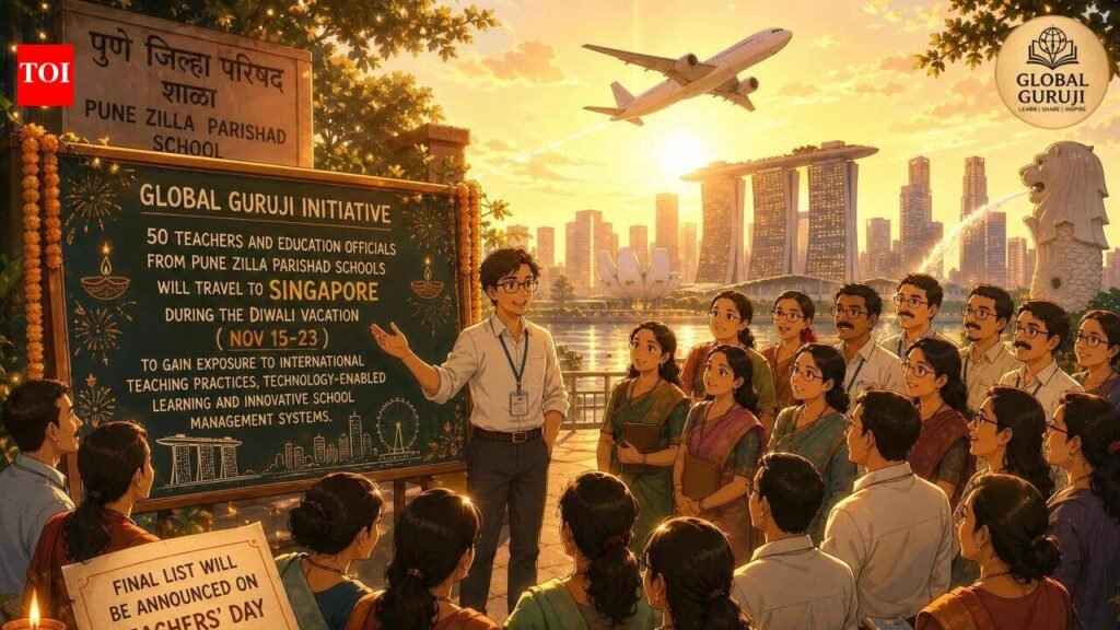 50 Pune ZP teachers to visit Singapore on study tour under Global Guruji initiative, share their learnings with peers upon return | Pune News