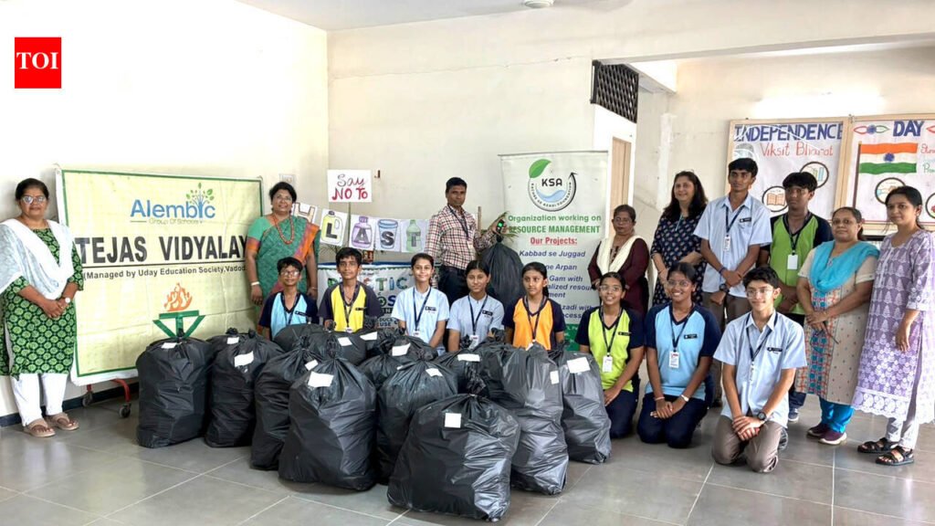 10 city schools turn plastic waste into purpose | Vadodara News