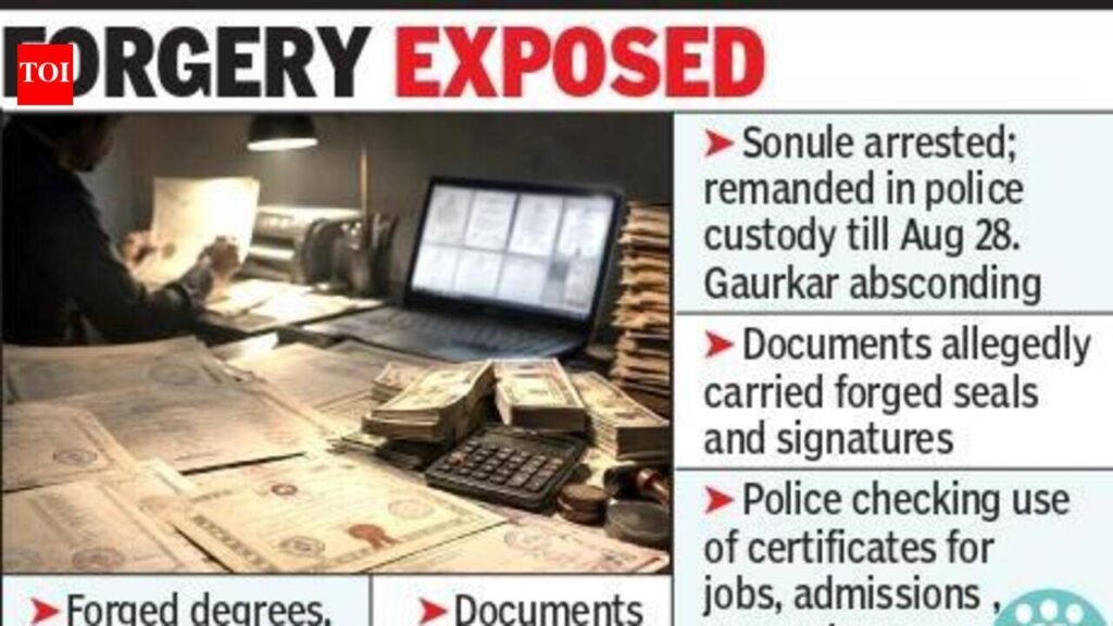 Fake degrees, certificate racket busted in Chandrapur, one held | Nagpur News