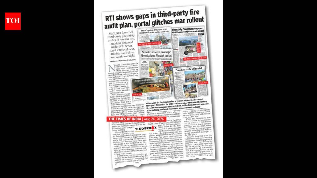 Compliance stricter since Birch, old bldgs still blind spot: Fire dept | Goa News
