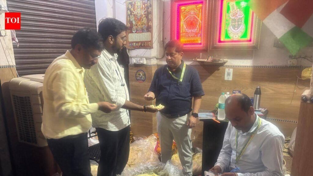 UP drive on to check food quality in festive season | Lucknow News