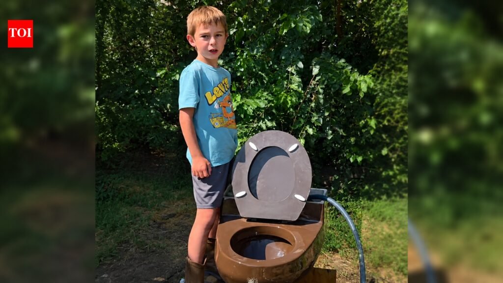 ‘The Toilet Kid’: 9-year-old Washington boy collects toilet seats, tests their flushes and has turned his backyard into a giant toilet testing station | World News