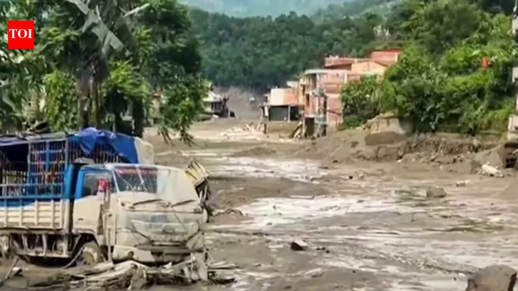 Isro images link Nepal flash floods to massive glacier collapse | Hyderabad News