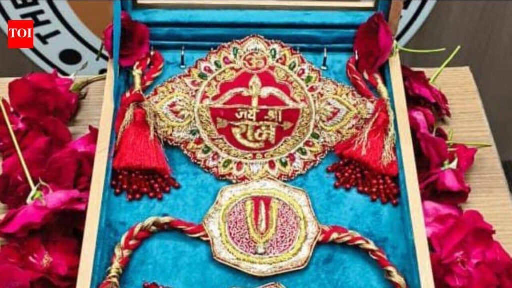 Surat Jari association sends special rakhi to Ayodhya Ram temple | Surat News