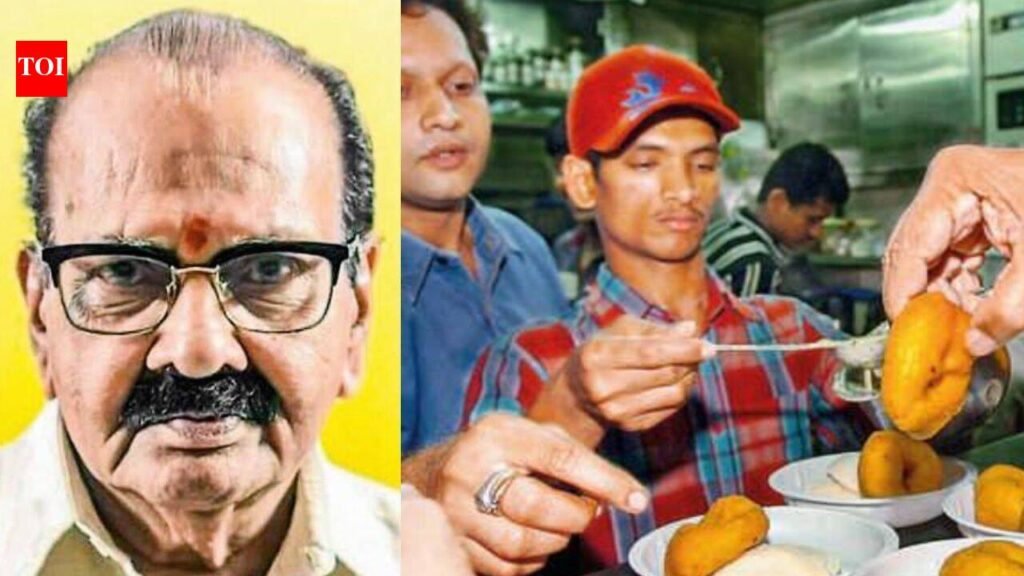 Bengaluru mourns man behind Malleswaram’s iconic idlis | Bengaluru News