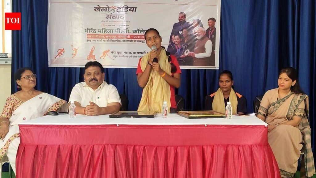 1,029 youths join Khelo India Yuva Samvad in Kashi | Varanasi News