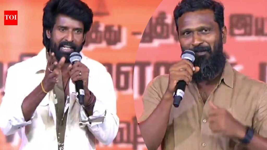 Vetri Maaran: ‘Whatever I achieve, the reason is Vetri Maaran’: Soori thanks filmmaker at ‘Mandaadi’ Chennai audio launch event, reveals title meaning and gruelling two month sea shoot | Tamil Movie News