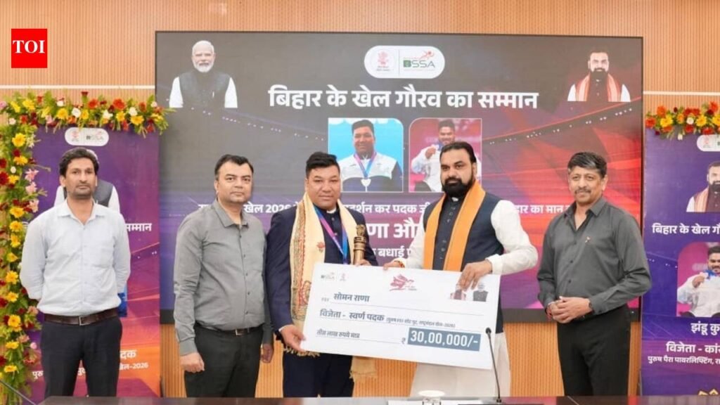 Samrat honours Bihar’s Commonwealth Games medal winners | Patna News