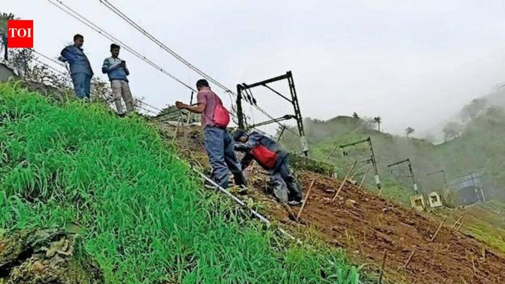Central Railways pilots vetiver grass on Lonavala hillslopes to mitigate landslides | Mumbai News