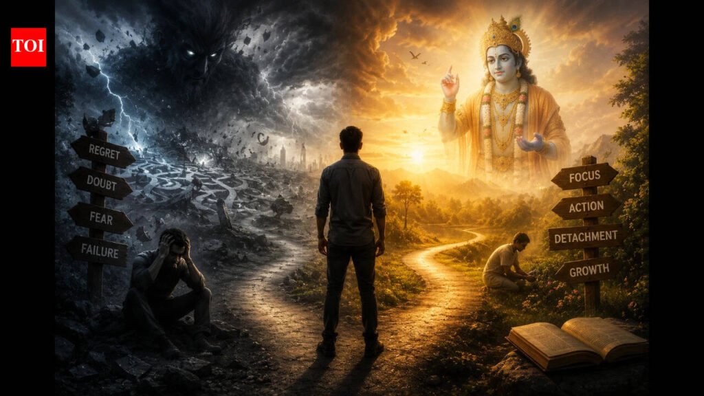Quote Of The Day By Bhagavad Gita: Why fear makes every choice feel like a battle, and how Karma Yoga restores peace, drive, and confidence