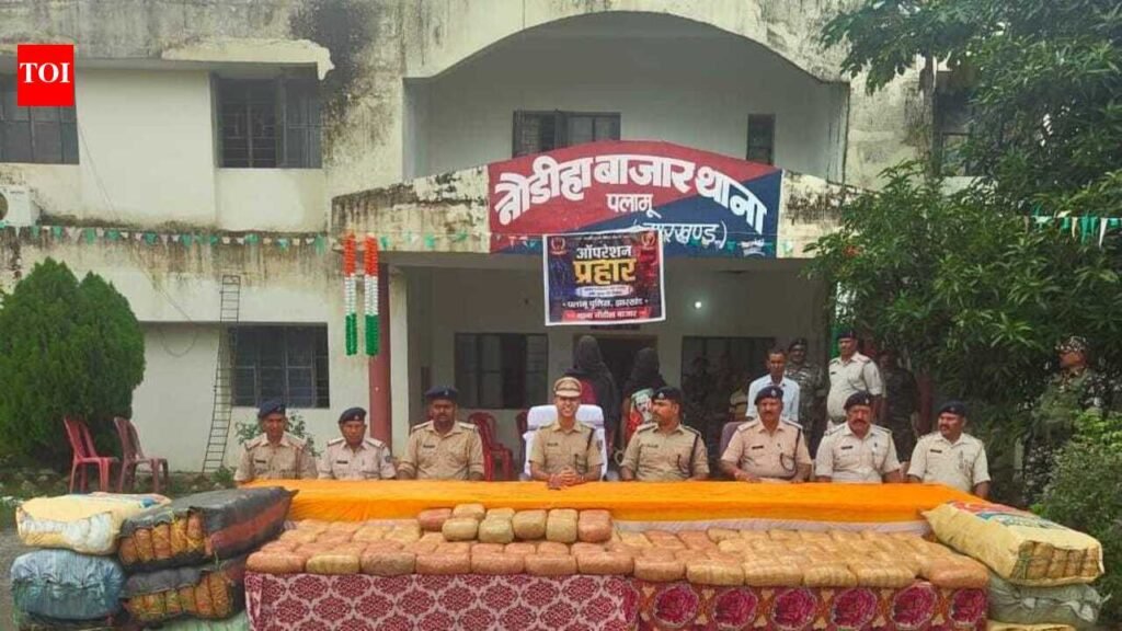 443kg ganja worth Rs 2.2cr seized in Palamu, 2 brothers arrested | Ranchi News
