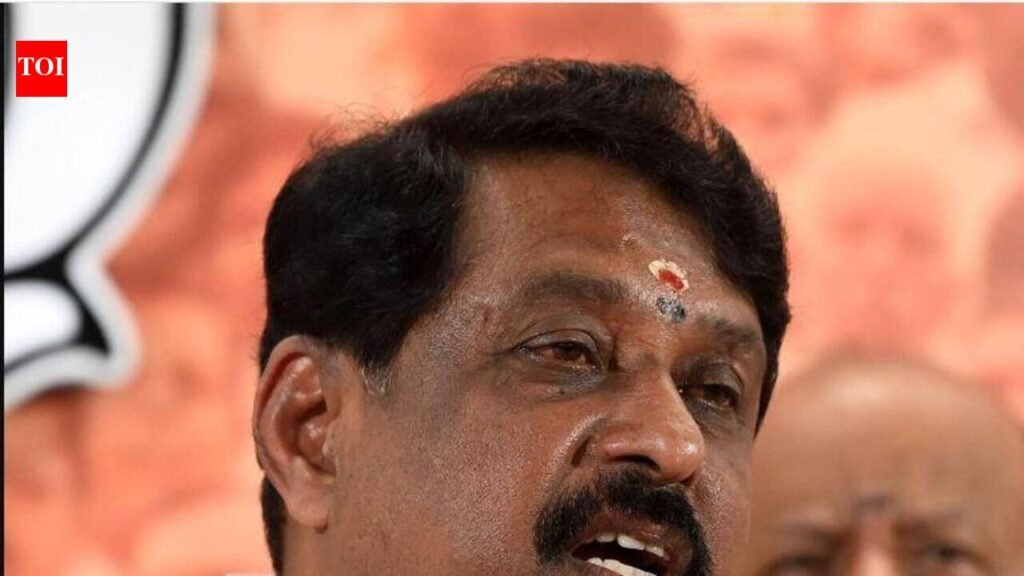 TN BJP chief Nainar accuses assembly speaker Prabhakar of compromising office neutrality | Chennai News