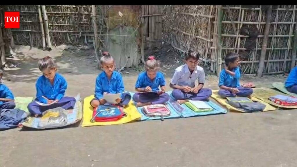 When the rain comes, lessons stop at this Madhepura school | Patna News
