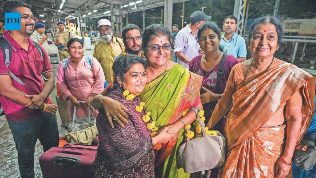 Tears, hugs and relief as 100+ Nagpur pilgrims return from flood-hit Nepal | Nagpur News