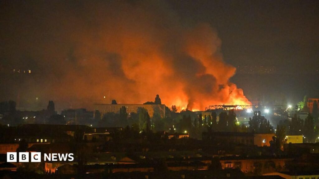 Russia launches ballistic missile and drone strike on Kyiv