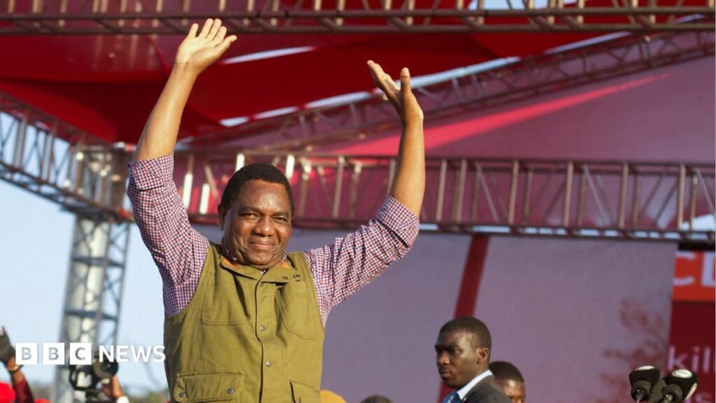 Zambia elections: Hakainde Hichilema re-elected president as main rival goes into hiding over alleged threats