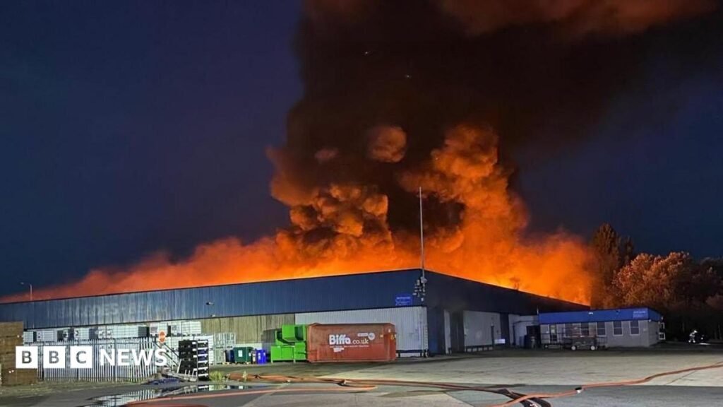 Crews tackle Harwich warehouse blaze in early hours