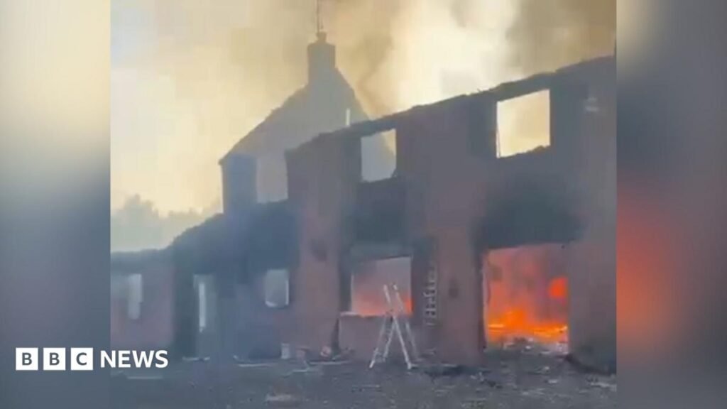 Watch: Stourbridge homes destroyed by wildfires