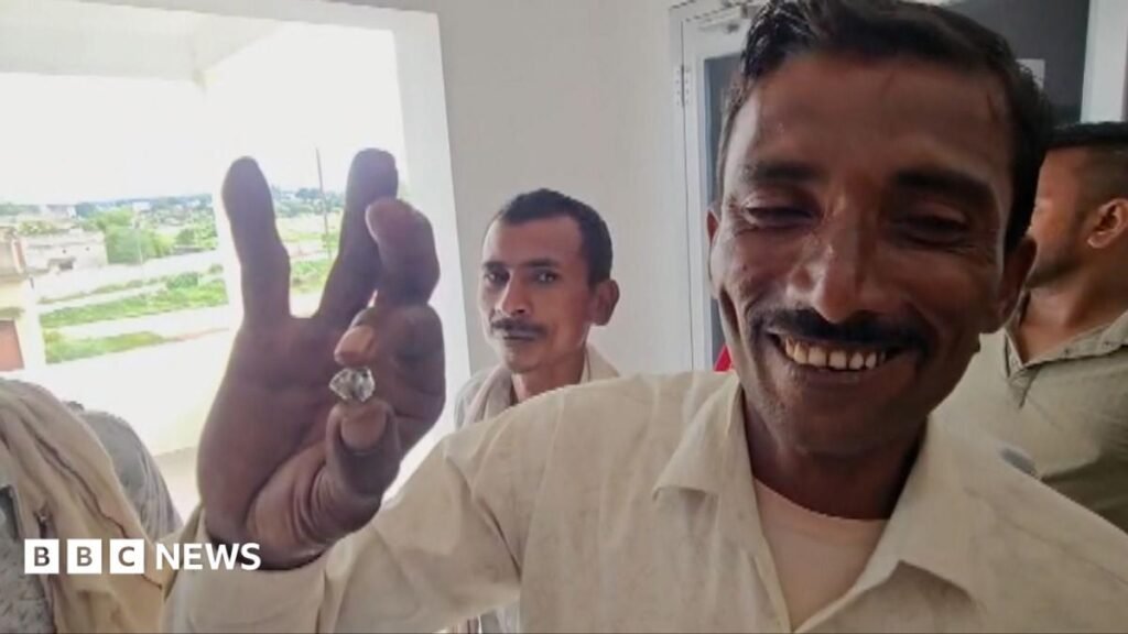 Madhya Pradesh: Happy Indian labourers say ‘$52,400 diamond’ find in Panna to change life