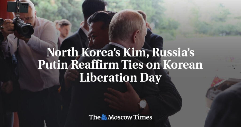 North Korea’s Kim, Russia’s Putin Reaffirm Ties on Korean Liberation Day