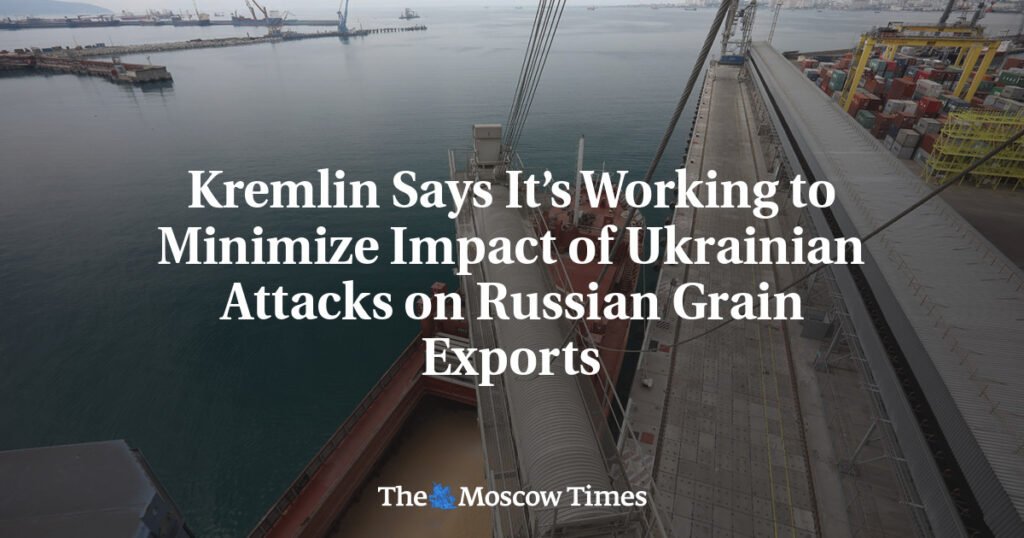 Kremlin Says It’s Working to Minimize Impact of Ukrainian Attacks on Russian Grain Exports
