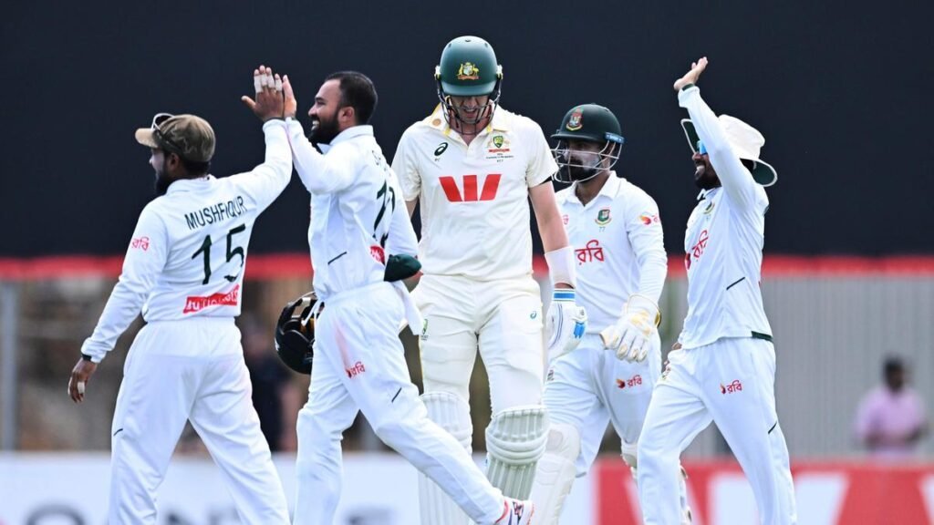 Bangladesh claim first test win in Australia as Green ton in vain