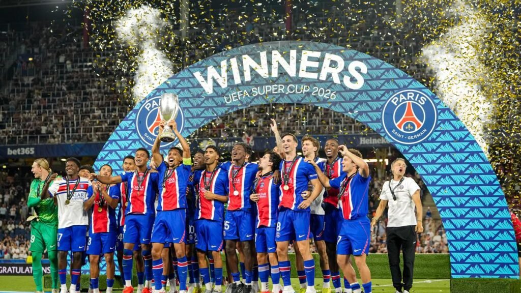PSG retain UEFA Super Cup with 2-1 win over Aston Villa