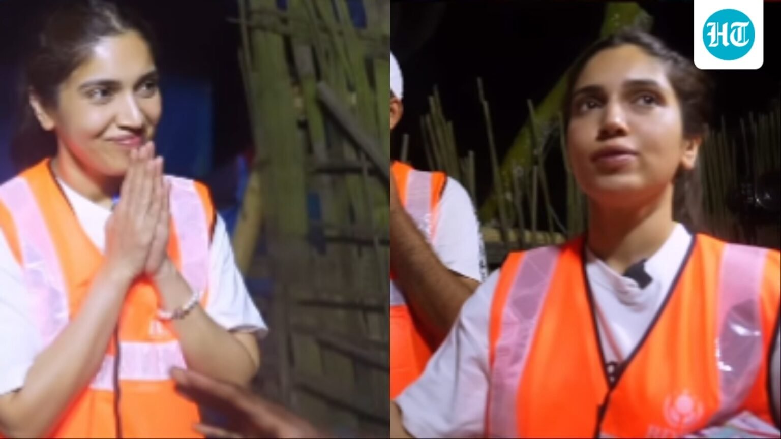 Bhumi Pednekar braves flooded Assam roads to distribute solar lights: ‘Everywhere there is water’