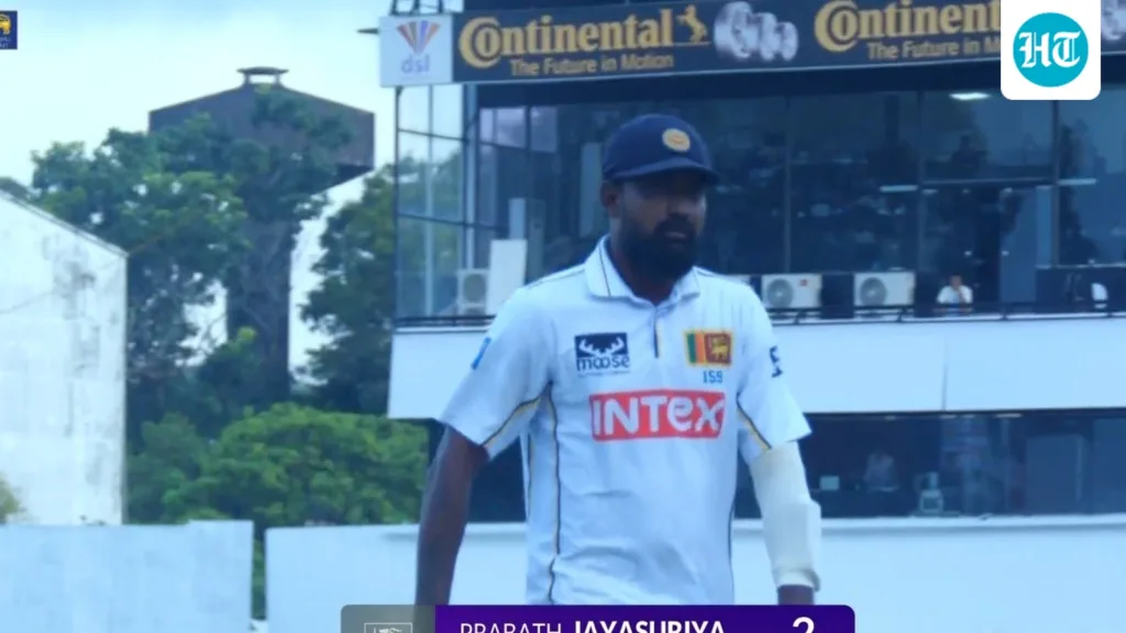 Prabath Jayasuriya flings gloves in dressing room, Sri Lanka ‘disgruntled’ after umpires’ decision; India capitalise