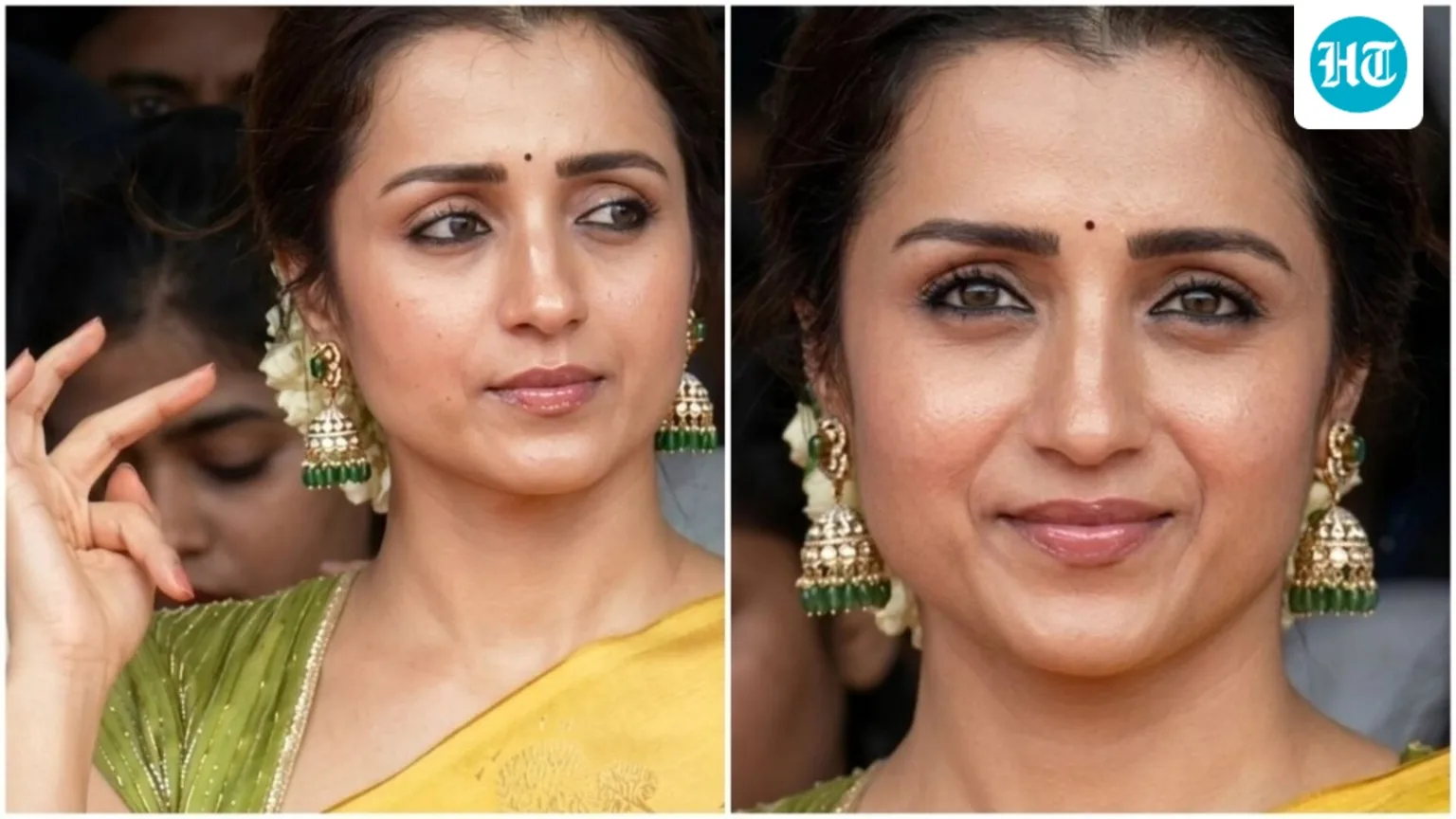Trisha Krishnan in golden saree turns heads at Tamil Nadu CM Vijay’s Independence Day 2026 ceremony: Pics and video
