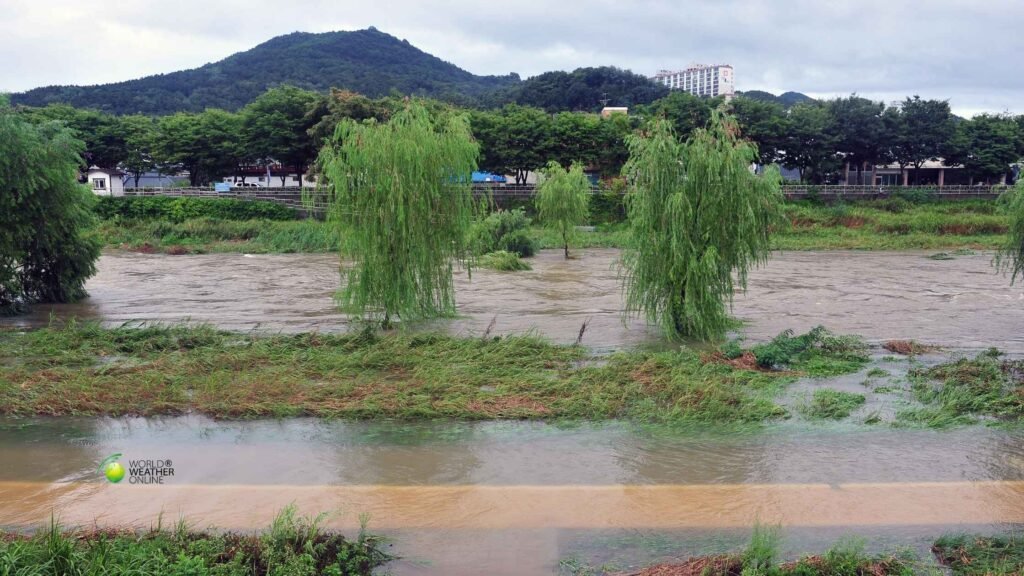Record Rain Drenches Japan and South Korea