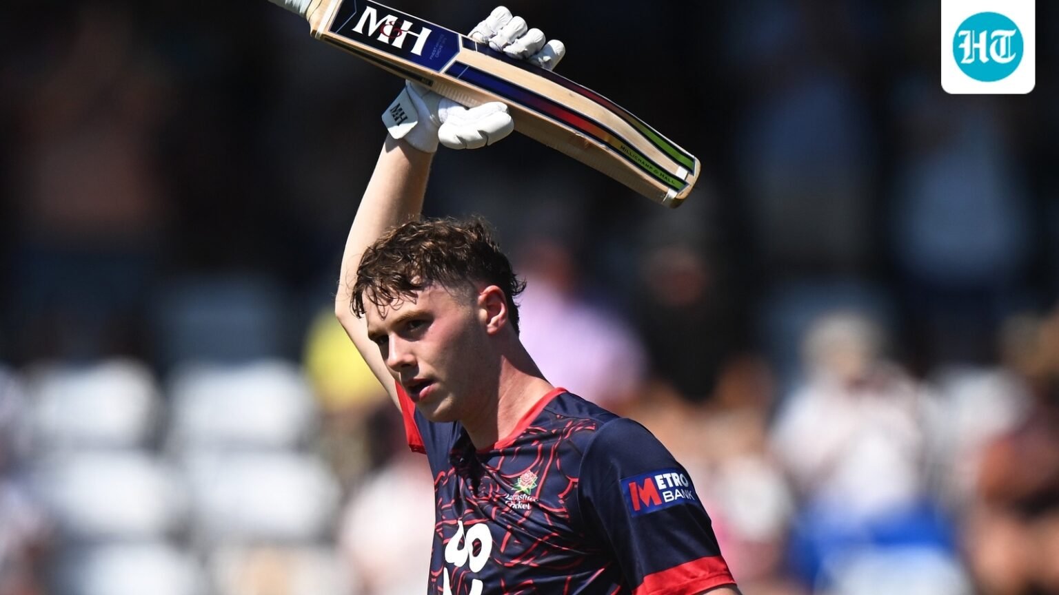 Rocky Flintoff, son of Andrew Flintoff, steps out of father’s shadow with sensational maiden senior hundred
