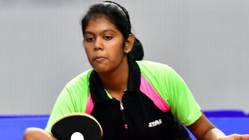 Table tennis: Kavyashree stars on a day of upsets