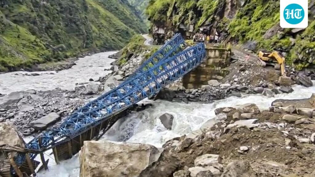 Uttarakhand: Landslide damages bridge in Pithoragarh, Dharchula-Gunji traffic closed