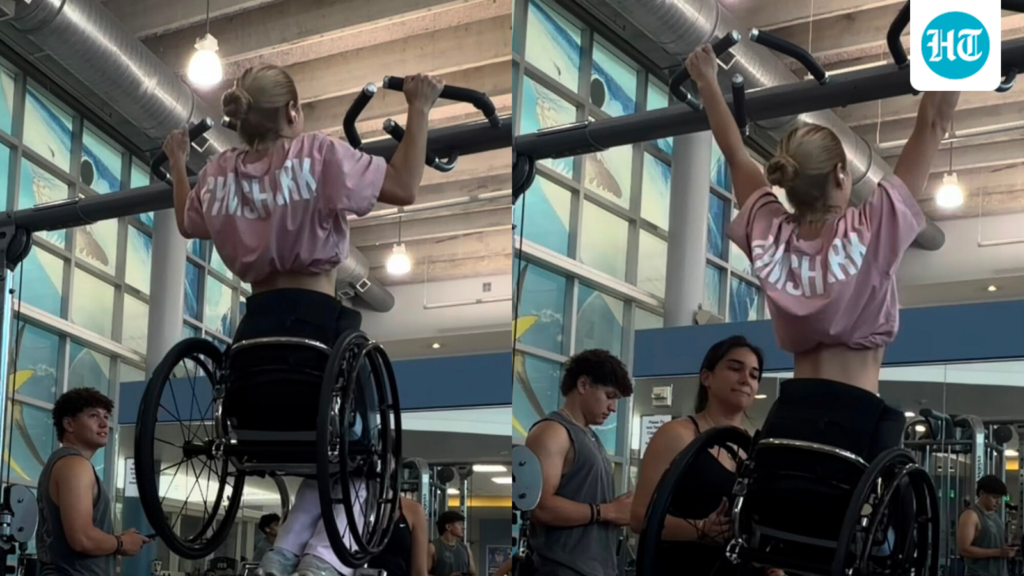 Woman in wheelchair does pull-ups at gym, internet calls her a ‘superwoman’