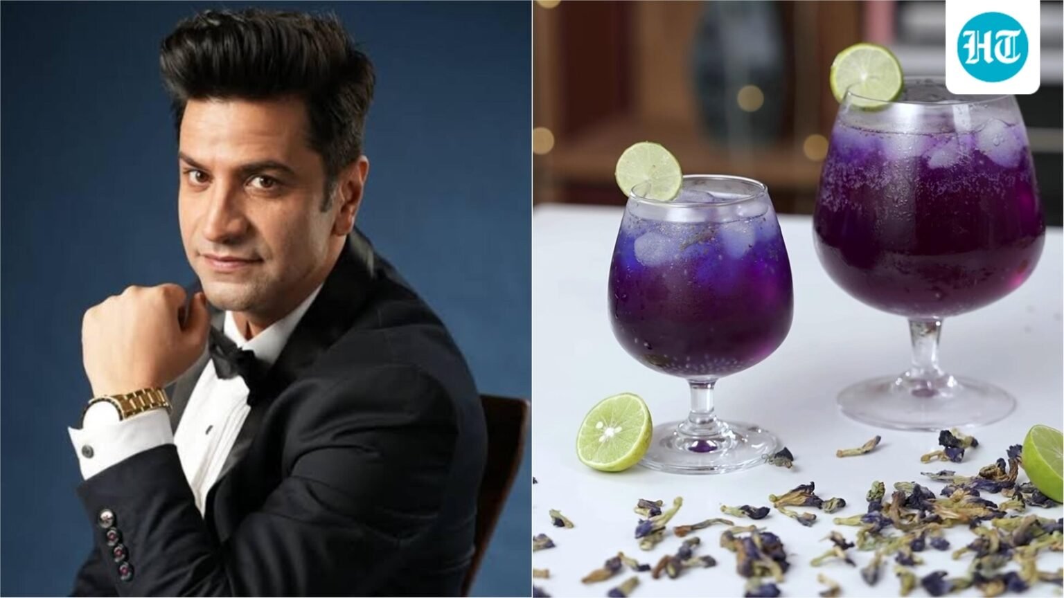 Chef Kunal Kapur’s ‘fun twist’ on classic lemonade gets its gorgeous colour naturally from butterfly pea flowers. Watch