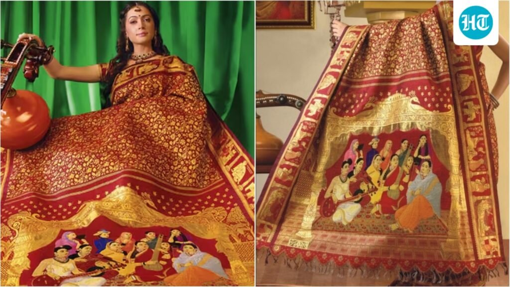 Friday Fashion Flashback: This ‘world’s most expensive silk saree’ features 11 Raja Ravi Varma paintings, gold, diamonds