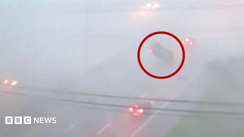 Severe storms overturn vehicle and trigger flooding in Ohio