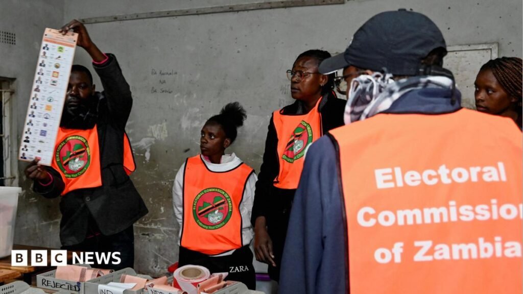 Zambia elections: Top opposition figures arrested days after presidential vote