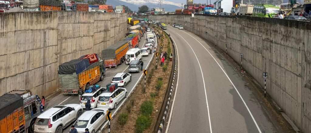 NH-44 Remains Closed Near Samroli as Rains Trigger Shooting Stones; Restoration Underway