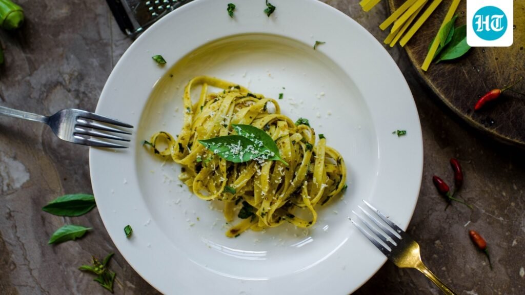 Need a quick meal? This delicious, saucy pesto pasta by chef Kunal Kapur has got you covered. Recipe inside