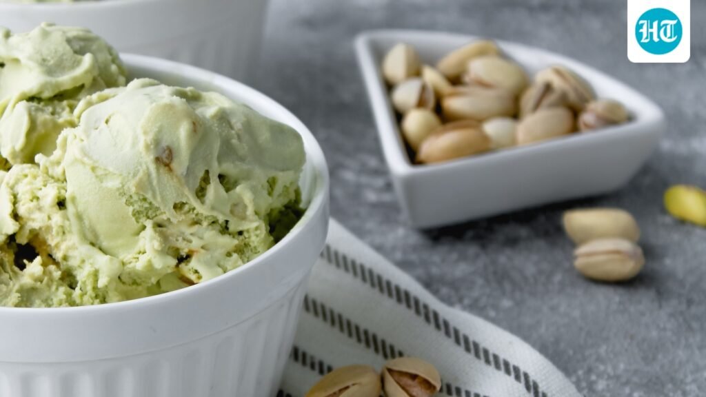 Looking for a healthy dessert? Dr Rupy Aujla shares gut-friendly pistachio and chocolate frozen yoghurt recipe