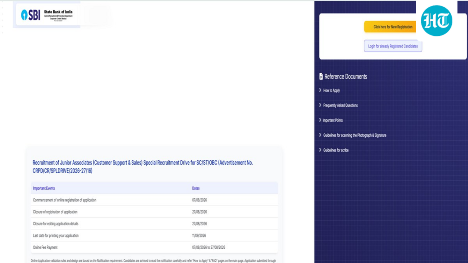 SBI Clerk Recruitment 2026: Apply for 1538 Junior Associates post at sbi.co.in, direct link to register here