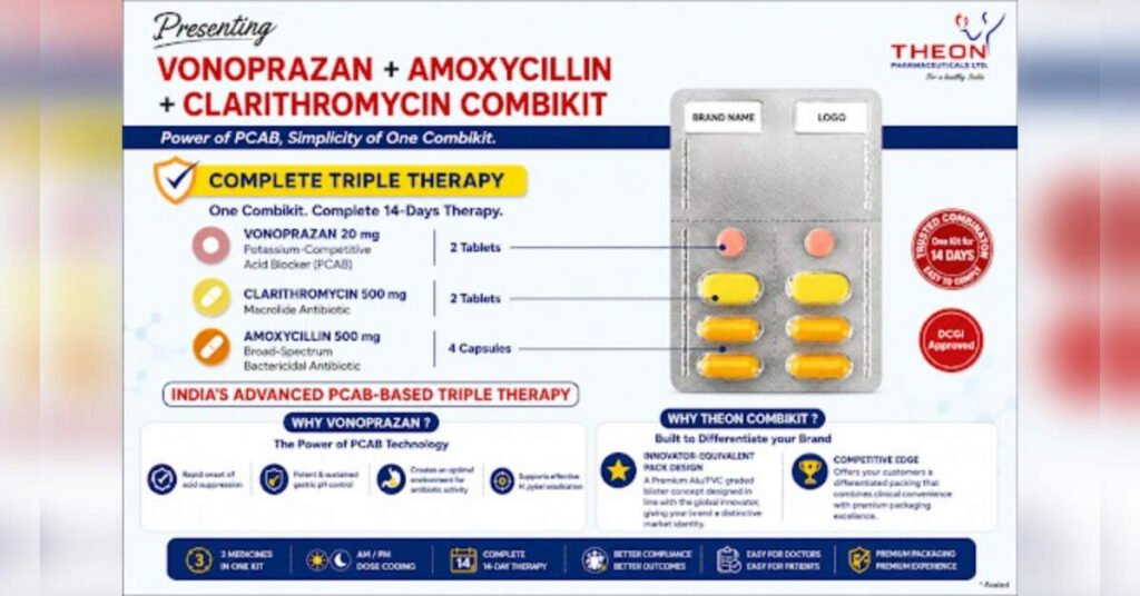 Theon Pharma Unveils India’s First Vonoprazan–Amoxicillin–Clarithromycin Therapy Kit for H.Pylori Management, ETHealthworld