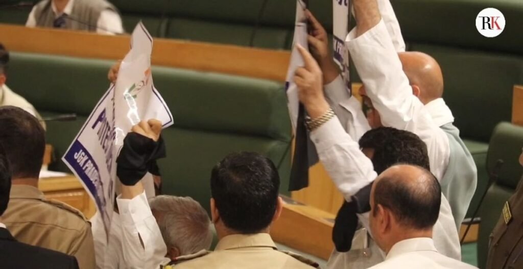 Congress protests in J&K Assembly demanding removal of CEC