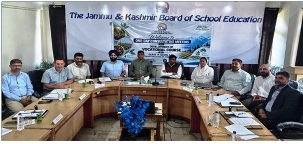 JKBOSE holds consultative meeting on development of vocational courses